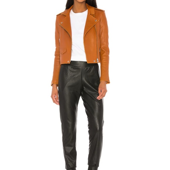 Commando Faux Leather Jogger in Black - Picture 4 of 5